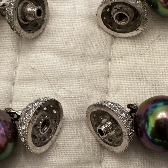 Majorica Necklace & Bracelet Screw closure on both Bracelet Vintage - Picture 6 of 7